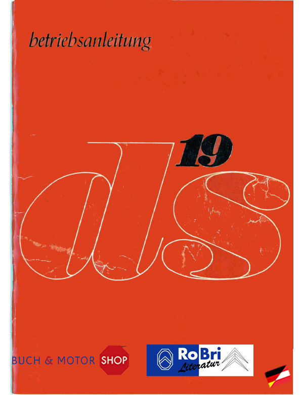 Citroën D Instructieboekje 1966 DS19